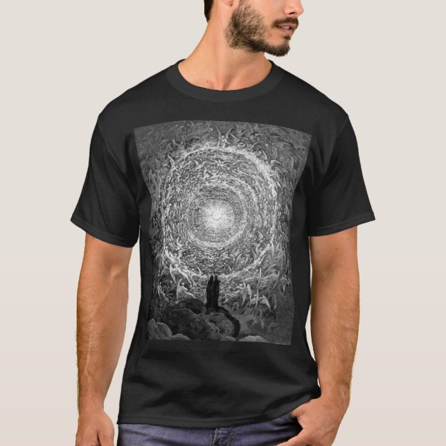 Dante's Divine Comedy: White Rose - Gustave Dore T-Shirt (Front)