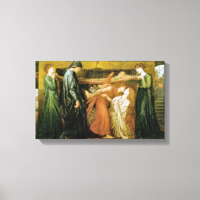 Dante's Dream at the Time of the Death of Beatrice Canvas Print (Front)
