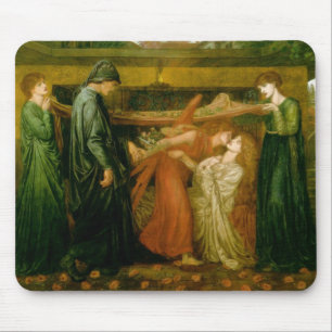 Dante's dream at the time of the death of Beatrice Mouse Mat