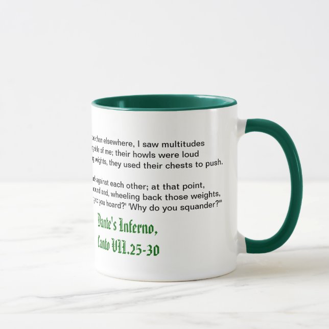 Dante's Inferno, Canto VII Mug (Right)