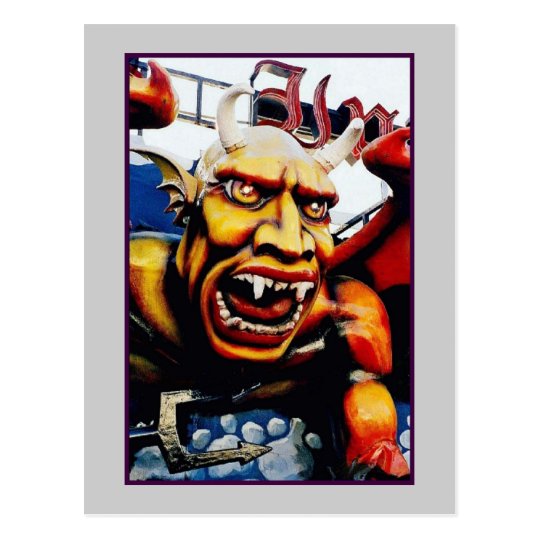 Dante's Inferno Devil (Coney Island, NY) postcard