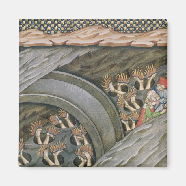 Dante's Inferno with a commentary Magnet (Front)