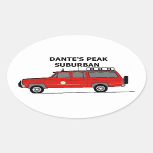 Dante'S Peak Suburban Oval Sticker