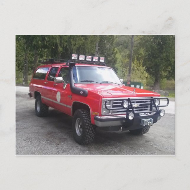 Dante's Peak Suburban Postcard (Front)