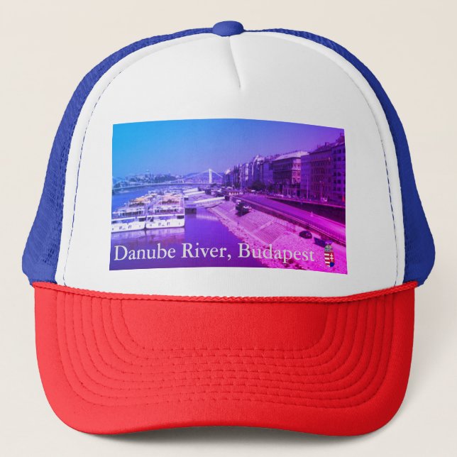Danube River, Budapest, Hungary Trucker Hat (Front)