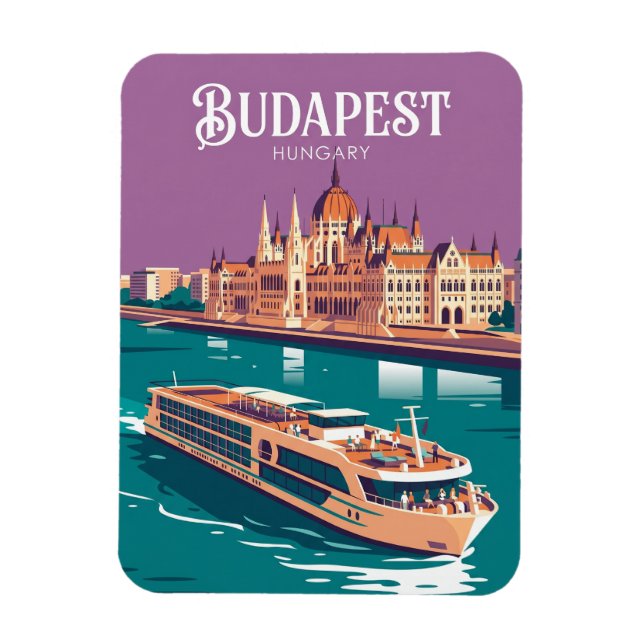 Danube River Hungary Magnet (Vertical)