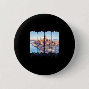 Danube River Hungary Traveling Trip Danube River V 6 Cm Round Badge