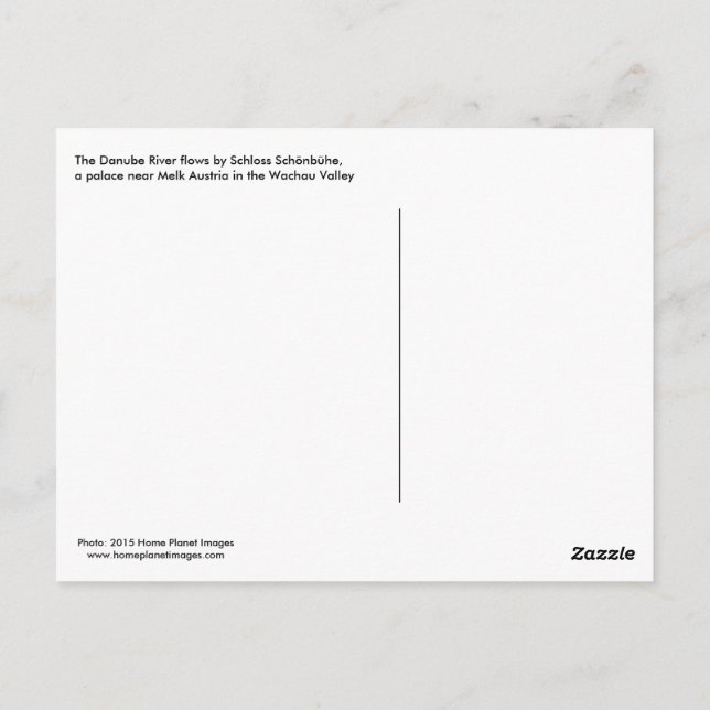 Danube River Wachau Valley Postcard (Back)