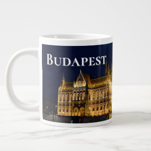 Danube's Jewel, Parliament Building on the Danube Large Coffee Mug