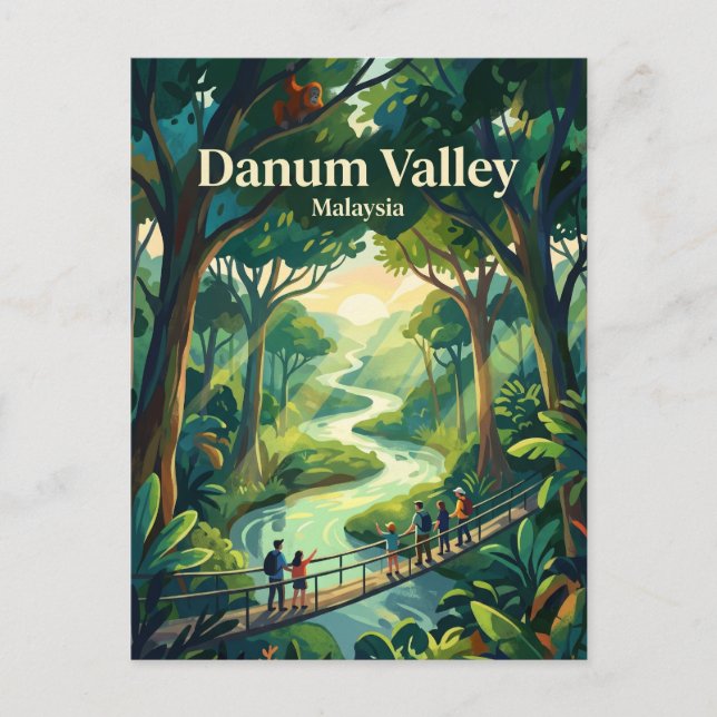 Danum Valley Conservation Area Malaysia Postcard (Front)