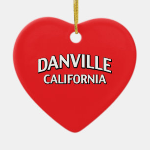 Danville California Ceramic Tree Decoration