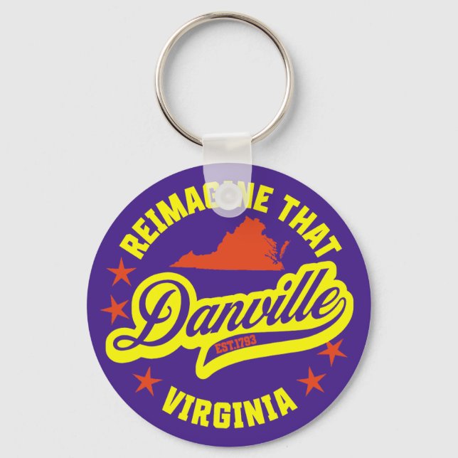 Danville, Virginia  Key Ring (Front)