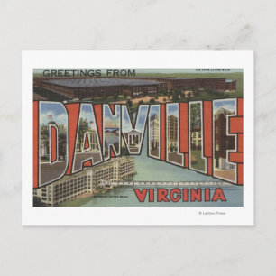 Danville, Virginia - Large Letter Scenes Postcard