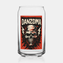DANZDMA – Comic Ink Chaos Printed Can Glass