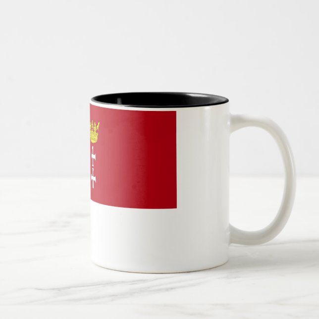 Danzig - Gdansk Flag Two-Tone Coffee Mug (Right)