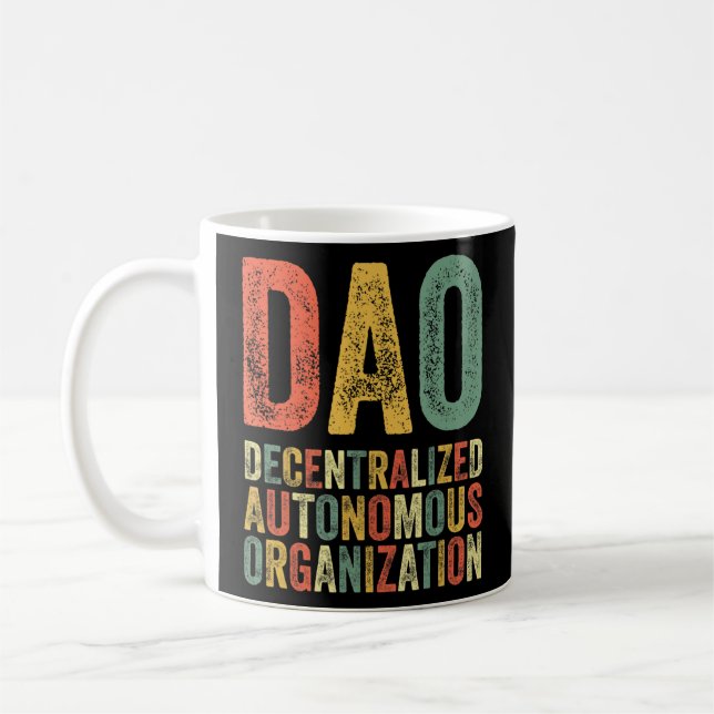 Dao Decentralised Autonomous Organisation Nft Cryp Coffee Mug (Left)