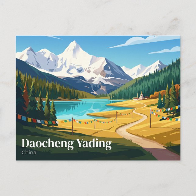 Daocheng Yading China Postcard (Front)