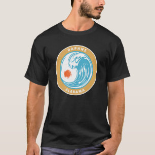 Daphne Alabama Al Beach Ocean Wave Vacation Souven T-Shirt