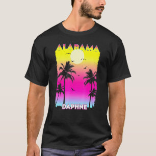 Daphne Alabama Al Summer Vintage Sunset T-Shirt