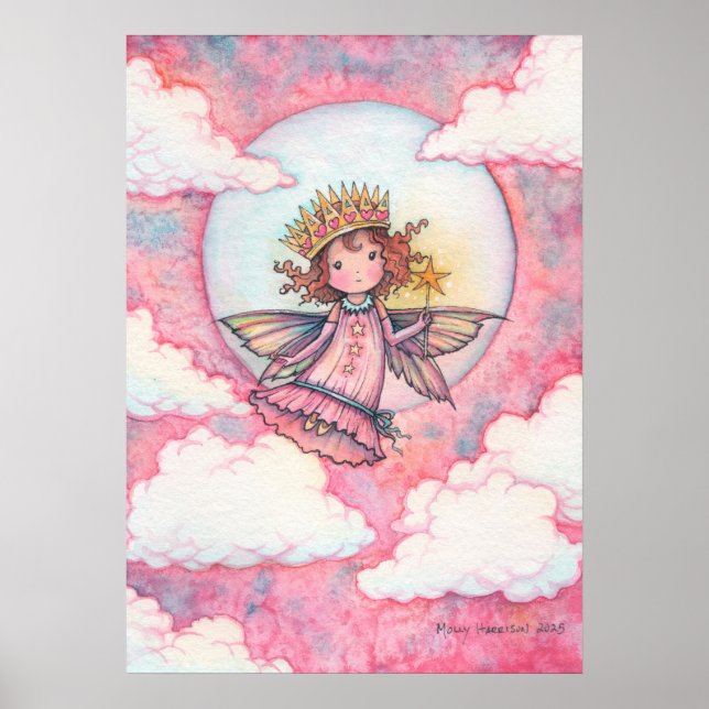 Daphne Fairy Princess Art by Molly Harrison Poster (Front)