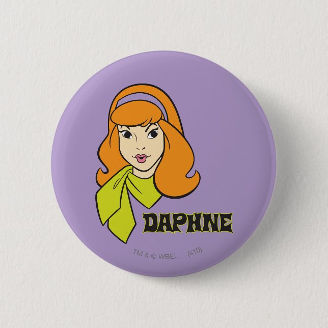 Daphne Name Graphic 6 Cm Round Badge (Front)