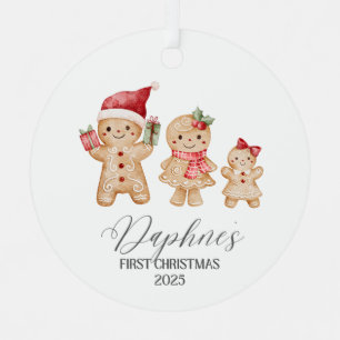Daphne Personalized Baby's First Christmas Metal Tree Decoration