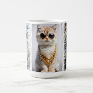 Dapper Animal Kitty In Sunglasse – Personalised Coffee Mug