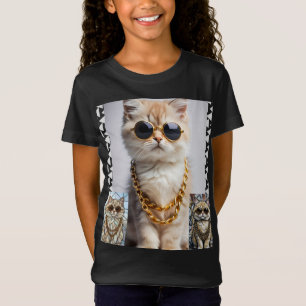 Dapper Animal Kitty In Sunglasse – Personalised T-Shirt