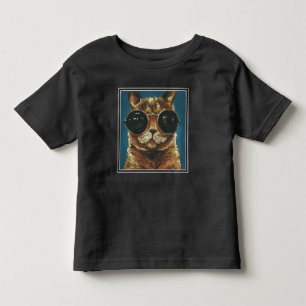 Dapper Animal   Kitty In Sunglasses Toddler T-Shirt