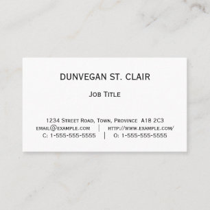 Dapper, Basic, & Corporate Business Card