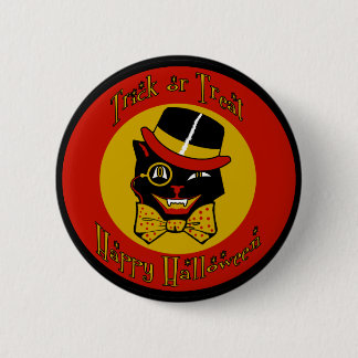 Dapper Cat 6 Cm Round Badge