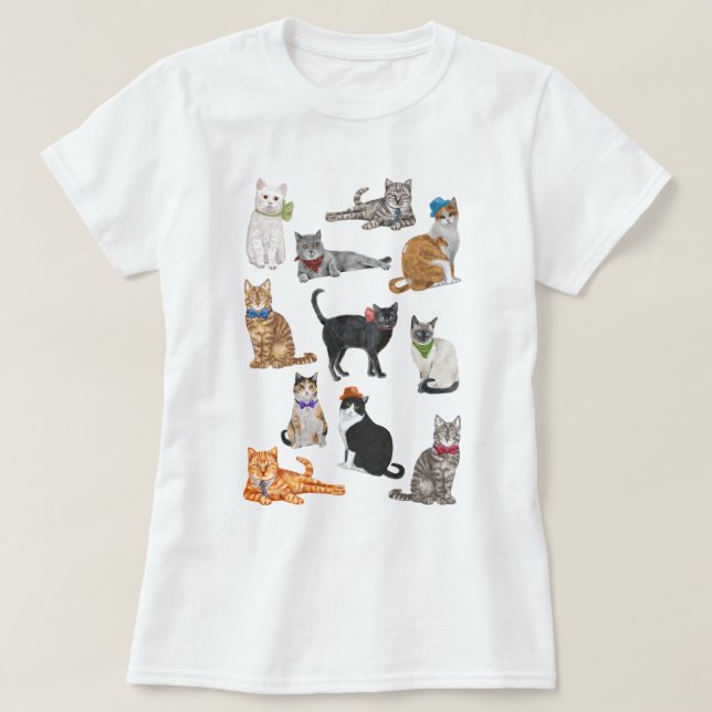Dapper Cats T-Shirt (Design Front)