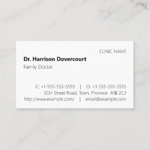 Dapper, Conservative Business Card