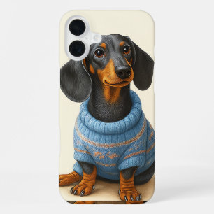 Dapper Dachshund iPhone 16 Plus Case