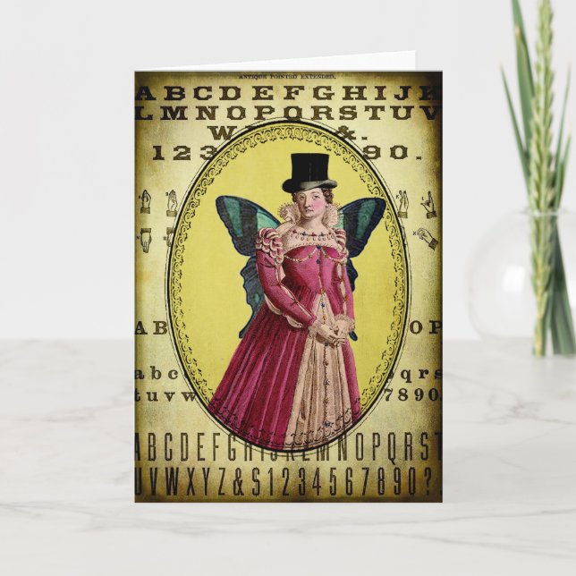 Dapper Dame Greeting Card (Front)