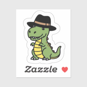 Dapper Dino Sticker