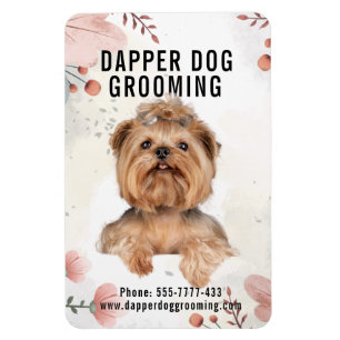 Dapper Dog Grooming Business  Magnet