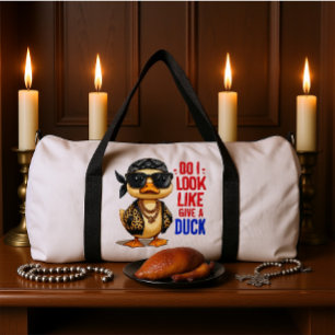 Dapper Duck Donning Shades and Bandanna Duffle Bag