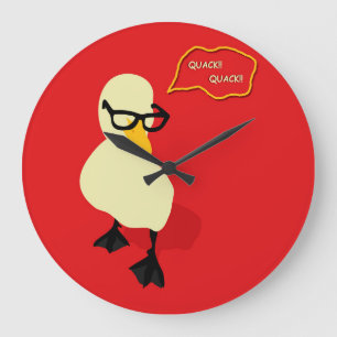 Dapper Duck Large Clock