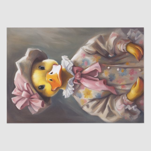 Dapper Ducks: Clothing-Inspired Decoupage Paper  (Front)