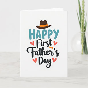 Dapper First Fathers Day Card