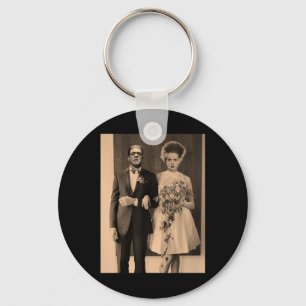 Dapper Frankenstein Wedding Day - Monster Hallowee Key Ring