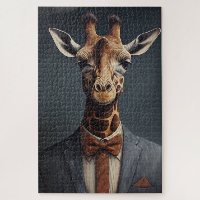 Dapper Giraffe Jigsaw Puzzle (Vertical)