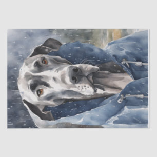 Dapper Great Dane in the Downpour Tissue Paper