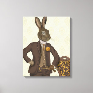 Dapper Hare Canvas Print
