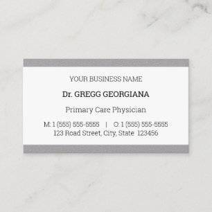 Dapper, Health Care Professional Business Card