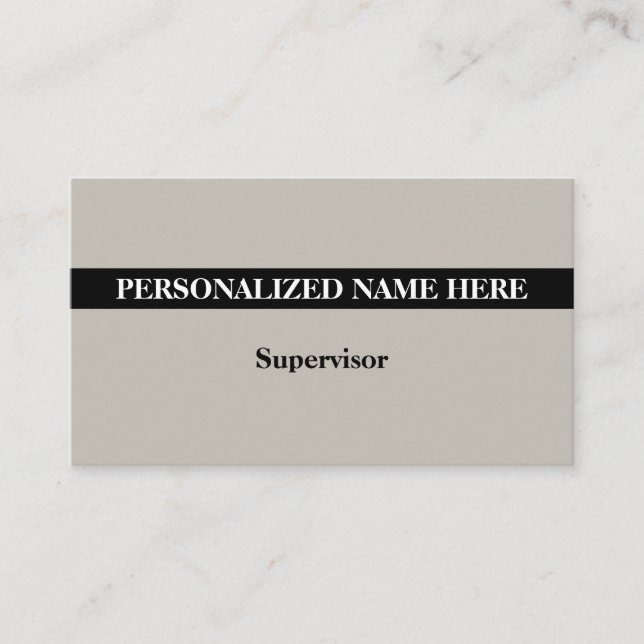 Dapper, Humble, and Simple Business Card (Front)