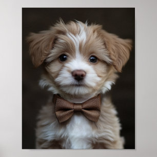 Dapper looking pup poster