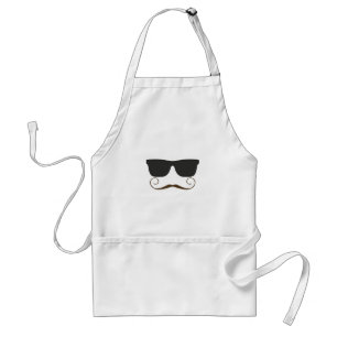 Dapper Mustache Standard Apron