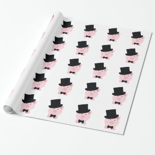 Dapper Pig Wrapping Paper